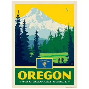 Oregon Beaver State Vinyl Sticker