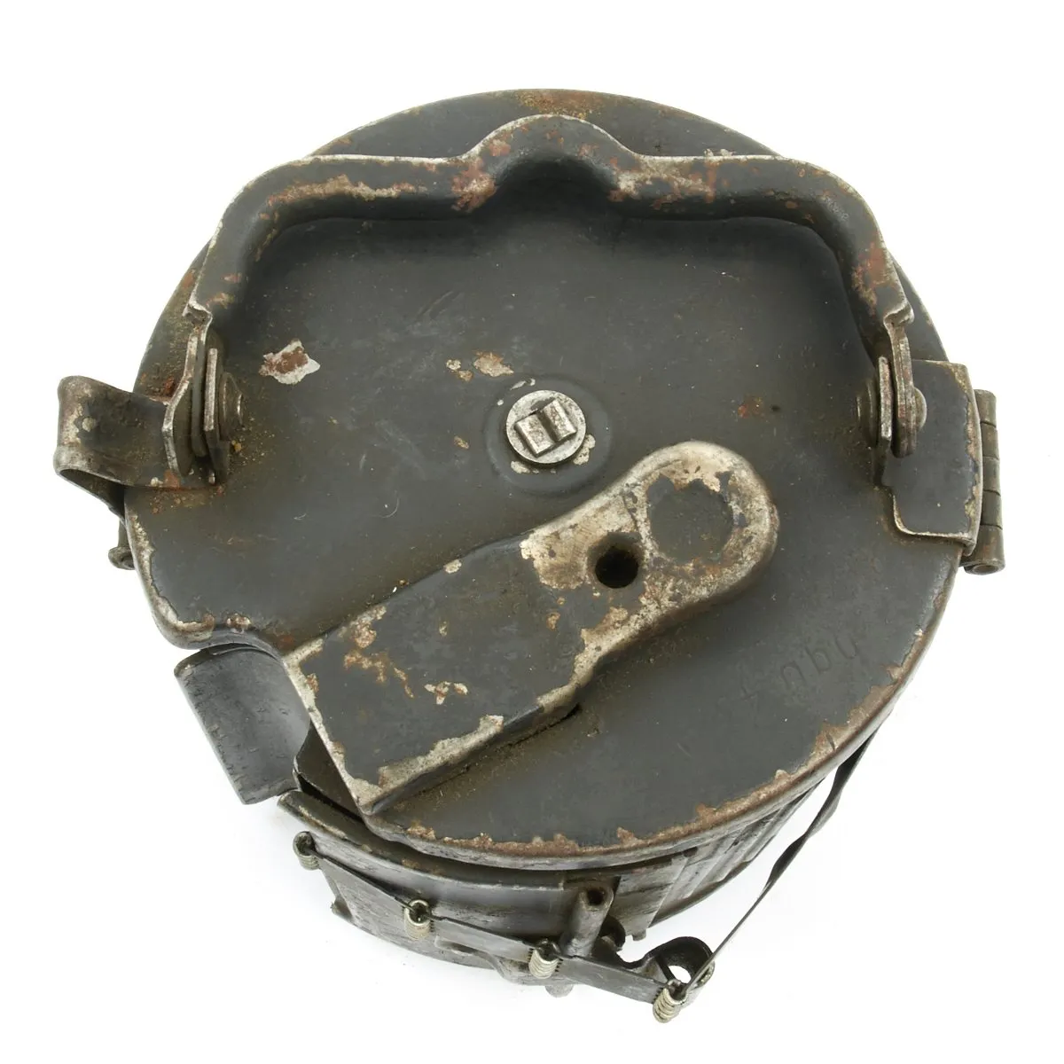 Original German WWII MG 34 MG 42 Basket Belt Carrier in Transport Frame with Belts - Marked and Dated