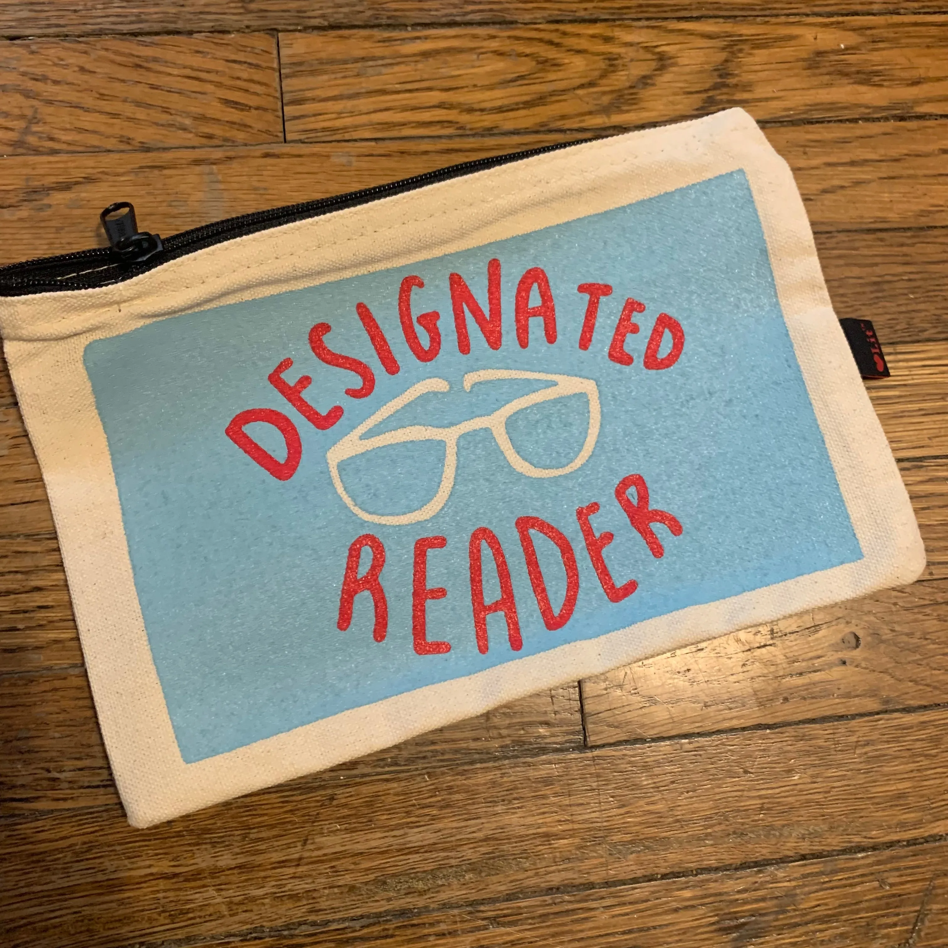 Reader Zipper Canvas Bag