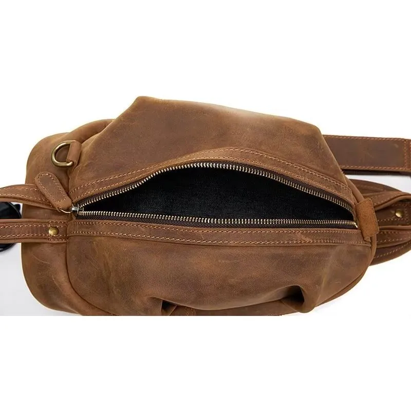 RetroLux Horse Leather Chest Bag