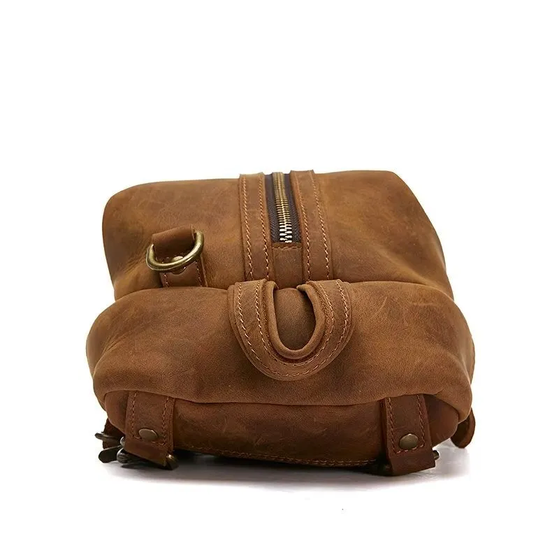 RetroLux Horse Leather Chest Bag