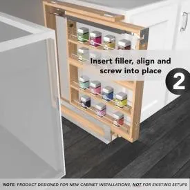 Rev-A-Shelf 432 3" Base Filler W/Soft Close BLUM Slides 432-BFSC-3C