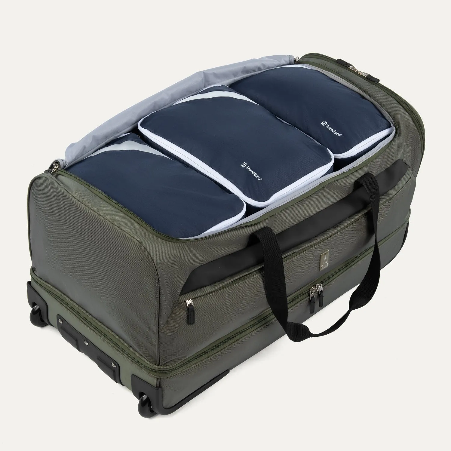 Roadtrip 30" Drop-Bottom Rolling Duffel with Packing Cubes