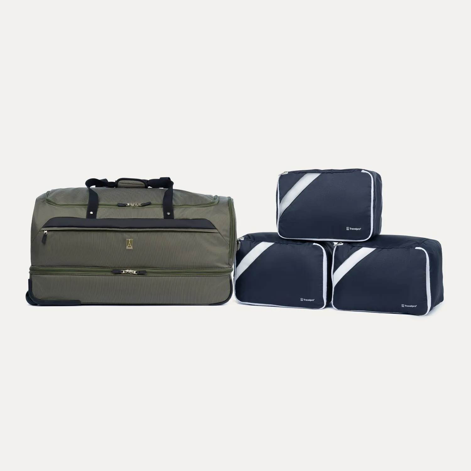 Roadtrip 30" Drop-Bottom Rolling Duffel with Packing Cubes