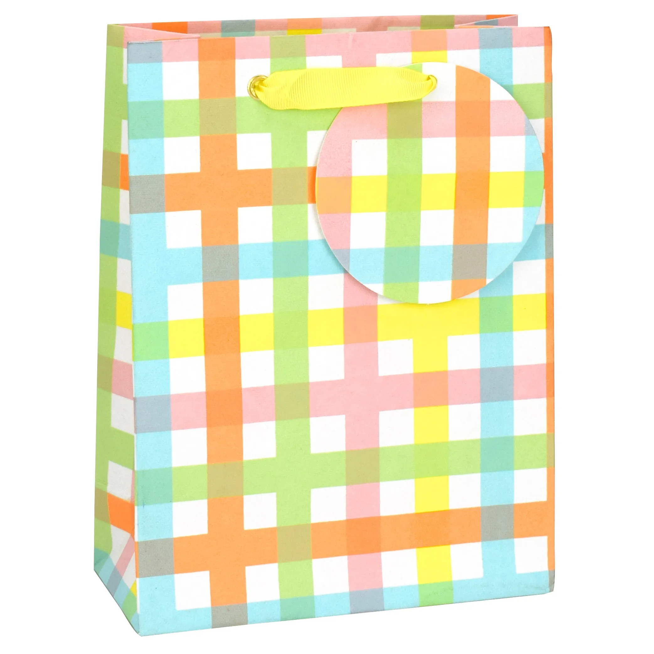 Spring Check Medium Gift Bag