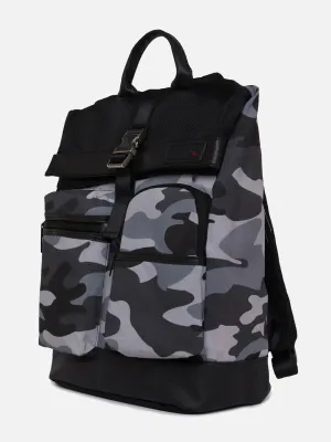 Spykar Grey Camouflage Casual Traveler Backpacks