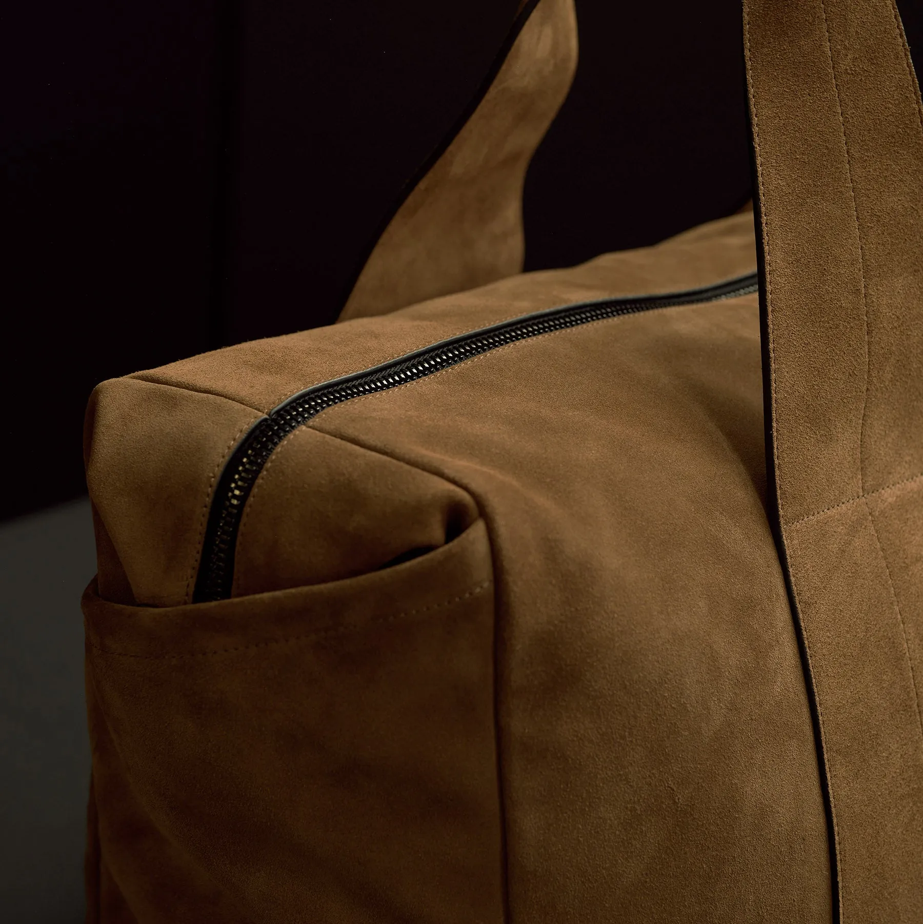 Suede Montecito Weekend Bag - Tabacco