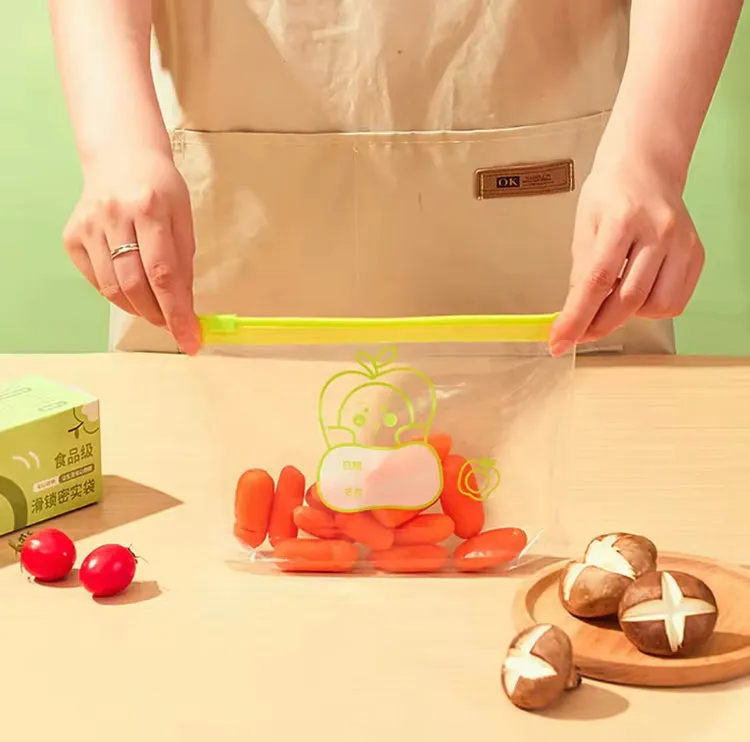 TRANPARENT REUSABLE FOOD-GRADE STORAGE BAG