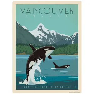 Vancouver Island Canada Mt. Denman Vinyl Sticker