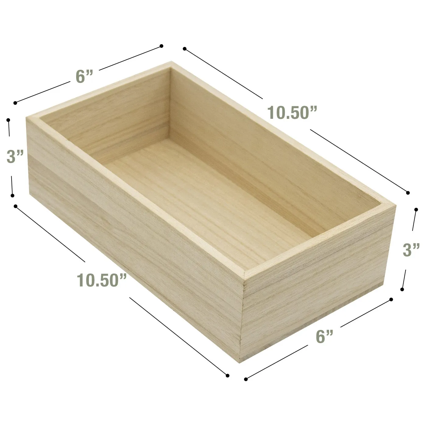 Wooden Box Organizers (4 Pack Small)