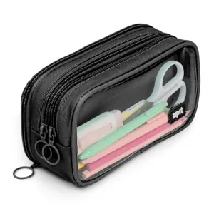 ZIPIT Half & Half Pencil Case - Black