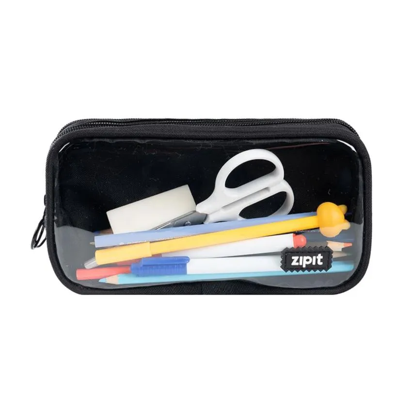 ZIPIT Half & Half Pencil Case - Black