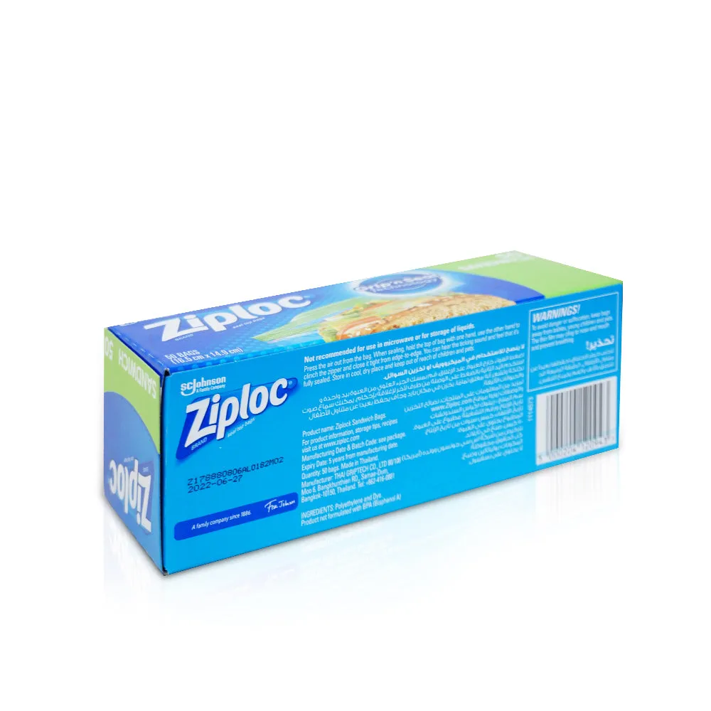 Ziploc Sandwich Bags 50 bags