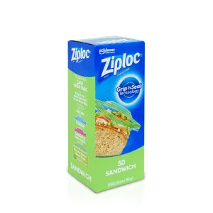 Ziploc Sandwich Bags 50 bags